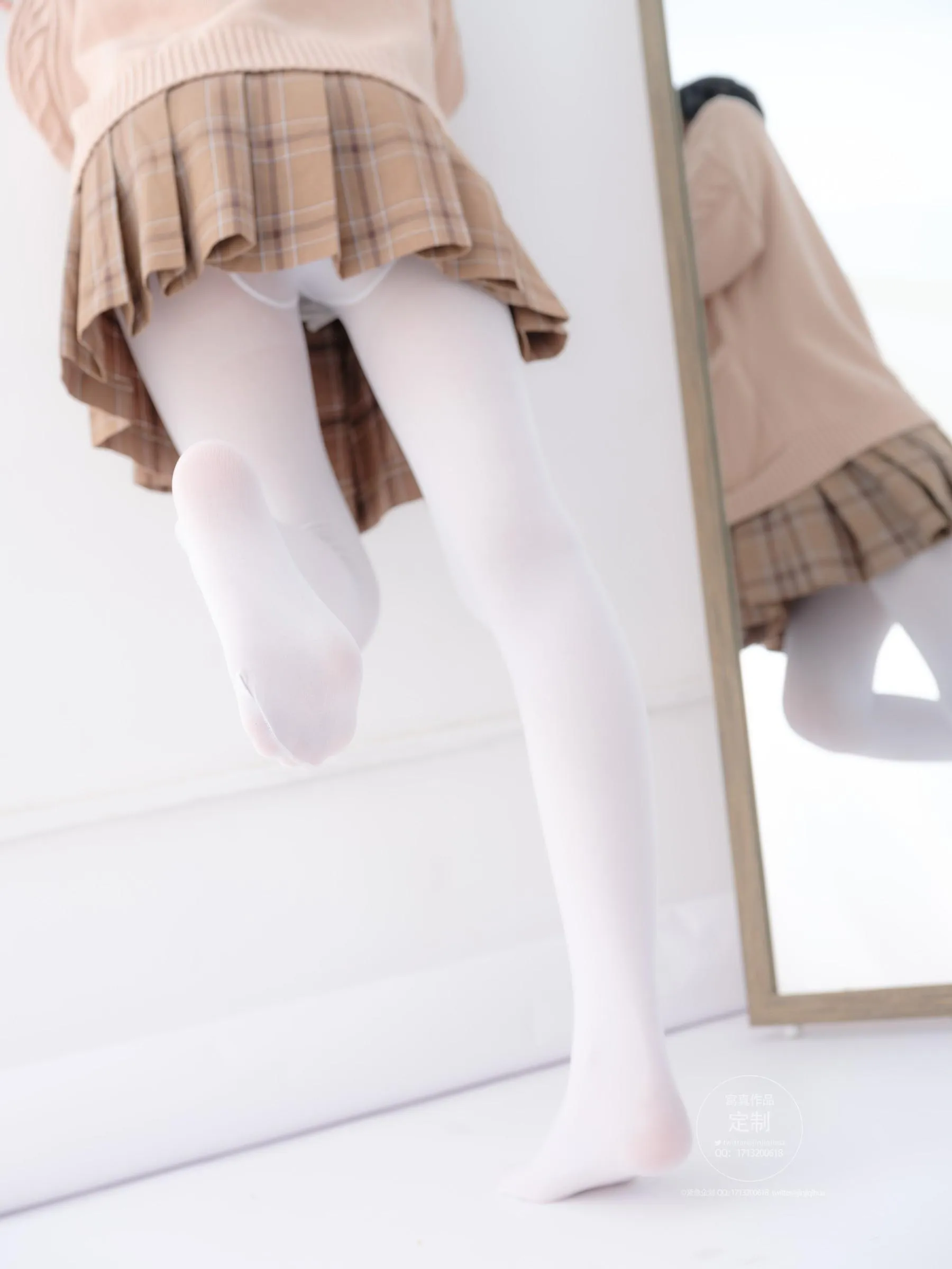 紧急企划 – NO.18 一只喵喵子 白丝短裙 [68P]插图5